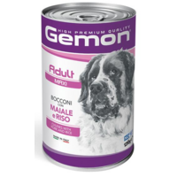 GEMON konzerva adult maxi pre psy bravčové a ryža 1250 g